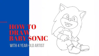 How to Draw Baby Sonic from Sonic  The Hedgehog Movie 2020
