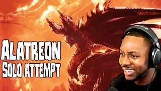 MHW Iceborne ∙ Alatreon Black Dragon First Attempt Solo... [New Monster Reaction]