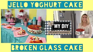 Jello yogurt cake broken glass jello | NO BAKING!