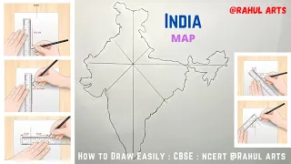 Easy trick to draw the Map of India : India Map