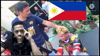 MANNY PACQUIAO TELLS CASIMERO TO CHANGE HIS HAIR COLOR || JUSTINE FORTUNE SWING AT MANNY PACQUIAO