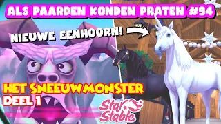 APKP #94 | DEEL 1 van Het Sneeuwmonster! Eenhoorn In De Stal! | Star Stable Online