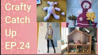Crafty Catch Up - Ep.24 | WIP Easter Bunny Knit, Super Chunky Cardigan King Cole 5523 & Dolls House