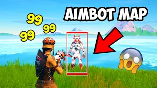 this fortnite map gives you aimbot... 😳