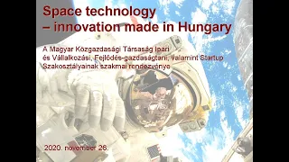 Space technology – innovation made in Hungary