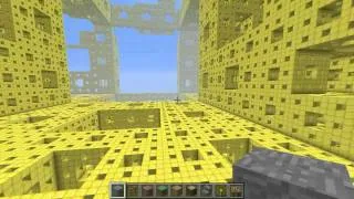 Huge Menger Sponge in Minecraft (Level 5)