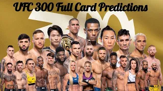 UFC 300 has arrived! : My Full Card in-depth predictions and breakdown for UFC 300: Pereira vs Hill!