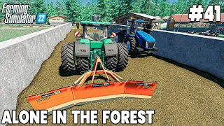 Composting 800,000 L of Silage - Alone in the Forest - Farming Simulator 22 Timelapse