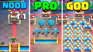 Clash Royale: NOOB vs PRO vs GOD