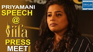 Actress Priyamani Speech @ IIFA Utsavam Press Meet | TFPC