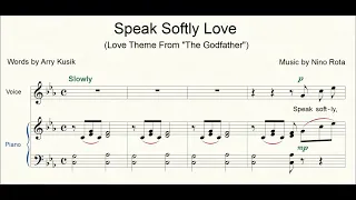 Nino Rota Speak Softly Love Godfather for piano