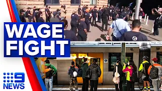 Sydney train drivers strike causes delays | 9 News Australia