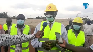 Siaya Governor Rasanga inspects the 20,000 seater Siaya stadium to be completed by December 2020