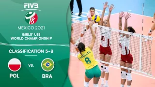 POL vs. BRA - Class. 5-8 | Full Game | Girls U18 Volleyball World Champs 2021