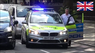 Policeman tells car to MOVE as it blocks a NEW police car responding