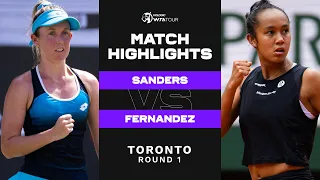 Storm Sanders vs. Leylah Fernandez | 2022 Toronto Round 1 | WTA Match Highlights