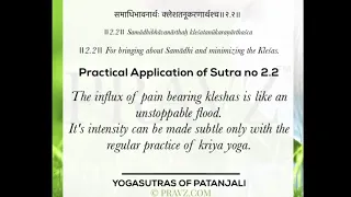 2.2 - Sage Patanjali’s Yogasutras - Practical application