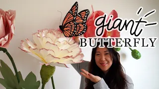 DIY Giant Paper Butterfly 🦋 How To Make Paper Crafts