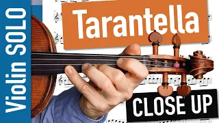 Leonardi: Tarantella CLOSE UP - Violin SOLO | Violin Sheet Music | Piano Accompaniment