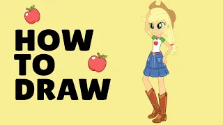 How to Draw Applejack Equestria Girls