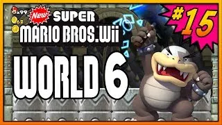 New Super Mario Bros Wii 100% Walkthrough - Part 15 - World 6 (6-5, 6-6 & 6-Castle) All Star Coins