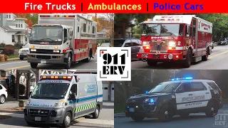 Fire Trucks, Ambulances, and Police Cars Responding | October 2022 Compilation