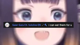 Gura finally revealing herself in chat!