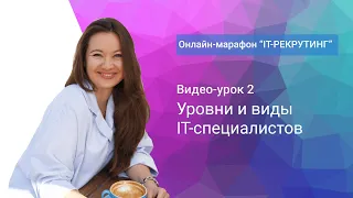 Урок 2. Уровни и виды IT-специалистов