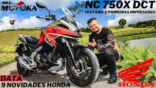 TEST RIDE e 1º impressões NC 750X DCT 2024, entenda o câmbio DCT que é muito melhor que o CVT.