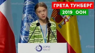 Грета Тунберг на климатическом саммите ООН в Мадриде. 2019