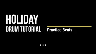 Green Day - Holiday drum beat tutorial