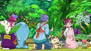 Meowth és Chloe ismét találkozás Rész Jelenet Pokémon Ultimate utazás A sorozat 25 Évad 4 Részből