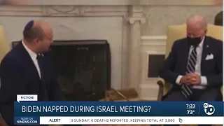 Fact or Fiction: Was President Biden sleeping during meeting?