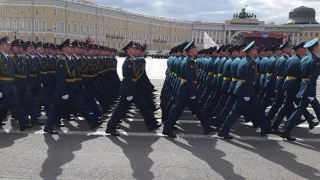 Репетиция парада Победы 7 мая 2017 СПб часть 3.