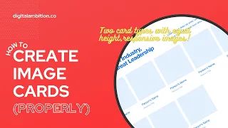 How to Properly Create Image Cards in Oxygen (Best Practices)