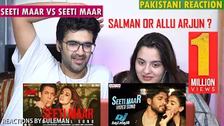 Pakistani Couple Reacts To Seeti Maar | Salman Khan Vs Allu Arjun | Comparison | Radhe