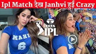 Janhvi Kapoor Reached To Watch Ipl Match To Support MI and Ananya Panday Supported KKR