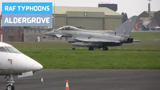 Eurofighter Typhoons at Aldergrove (Belfast International) - 2 Squadron RAF