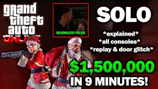 *EXPLAINED* SOLO - CAYO PERICO REPLAY MONEY & DOOR GLITCH - $1,500,000 IN 9 MINUTES - GTA ONLINE PC