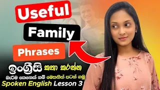 Spoken English For Beginners In Sinhala (Lesson 3) | Learn English In Sinhala