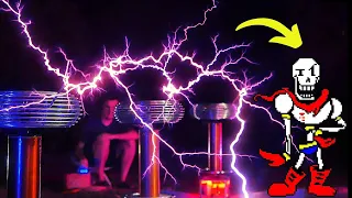 Undertale goes on Tesla Coils - Bonetrousle