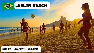 🇧🇷 LEBLON BEACH, RIO DE JANEIRO | Brazil 2023 |【 4K UHD 】