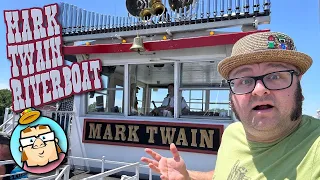 Riding the Mark Twain Riverboat in Hannibal, MO - Home Town of Mark Twain - Random Mountain Coaster