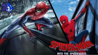 Spider-Man Into The Spider Verse - Peter Parker & Peter B Parker (Tom Holland & Andrew Garfield)