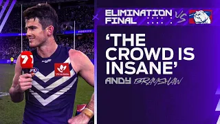'This crowd is insane.' Andy Brayshaw | Elimination Final