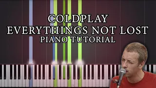 Coldplay - Everything's Not Lost Piano Tutorial Cover 4K
