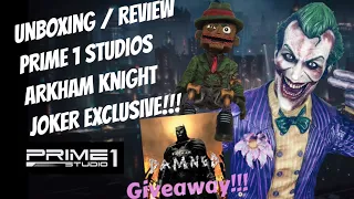 Unboxing / Review of Prime 1 Studios Arkham Knight 1/3 scale Joker Store Exclusive!!!