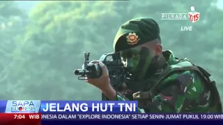 Simulasi Bahaya Udara Jelang HUT TNI