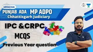 TOP 50 Important MCQs Of IPC 1860 & CRPC 1973👌Punjab ADA,MP ADPO & Chhattisgarh Judiciary Exam