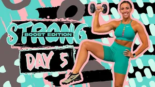 30 Minute Abs, Arms, & Cardio | STRONG [BOOST] - Day 5